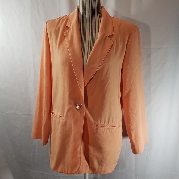 Sag Harbor Jackets & Blazers - 🤑Sag Harbor Orange Lightweight Blazer Size 10P